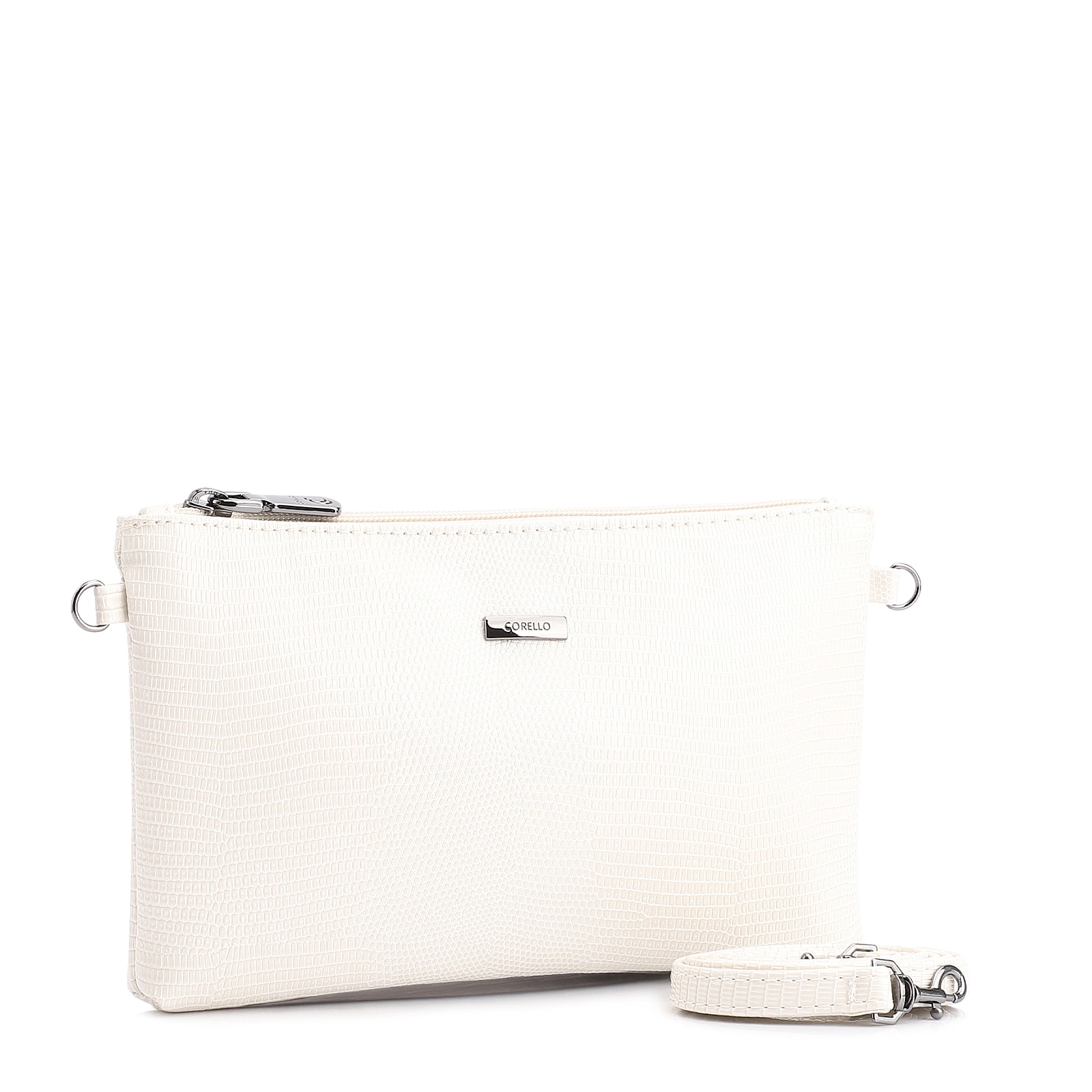 Bolsa Transversal Alt Lezard Off White