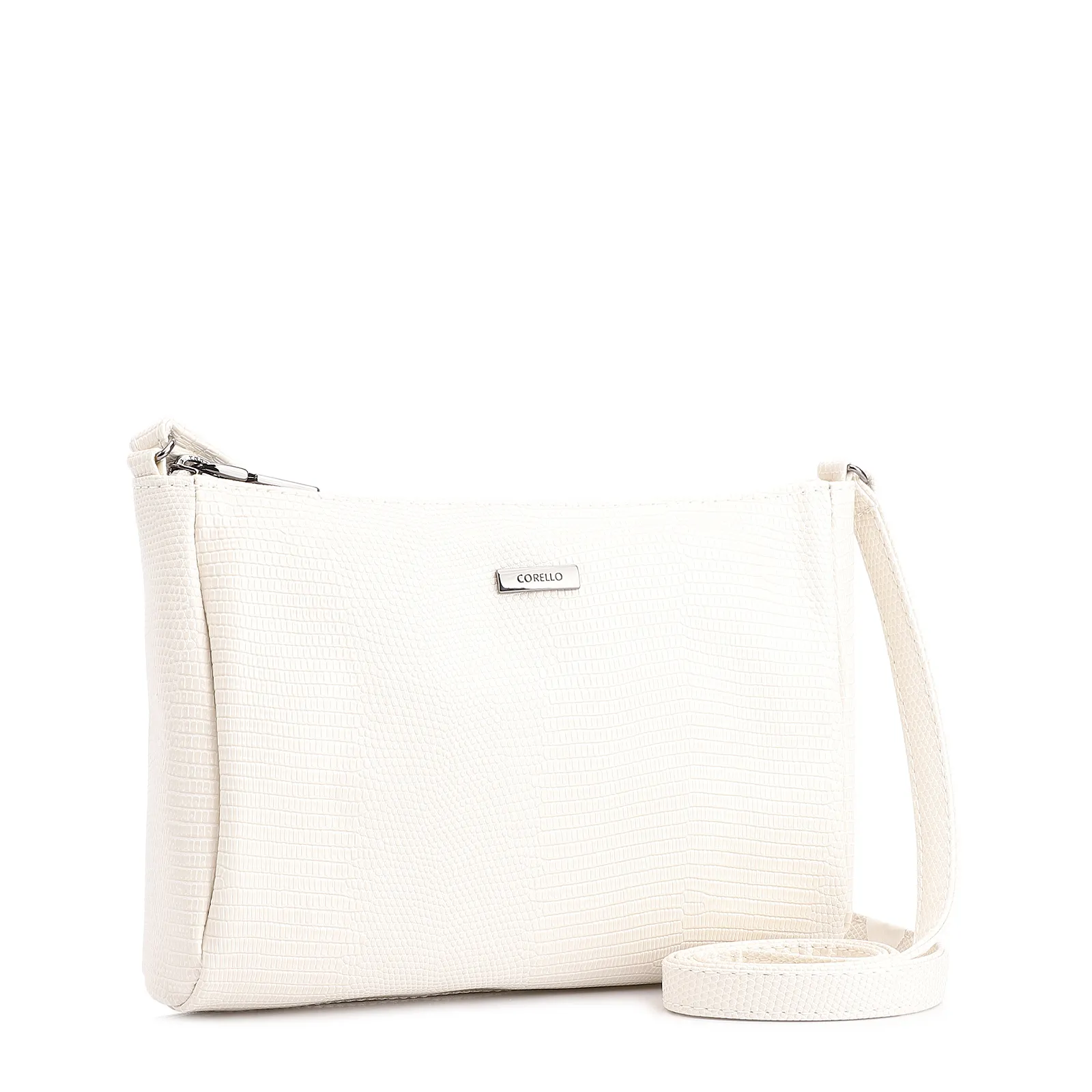 Bolsa Transversal Alt Lezard Off White