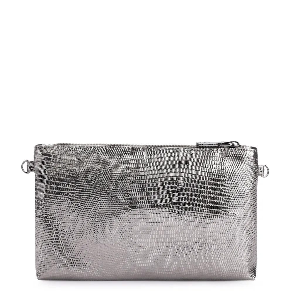 Bolsa Transversal Alt Lezard Prata - imagem 3