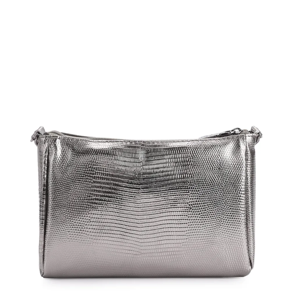Bolsa Transversal Alt Lezard Prata - imagem 4