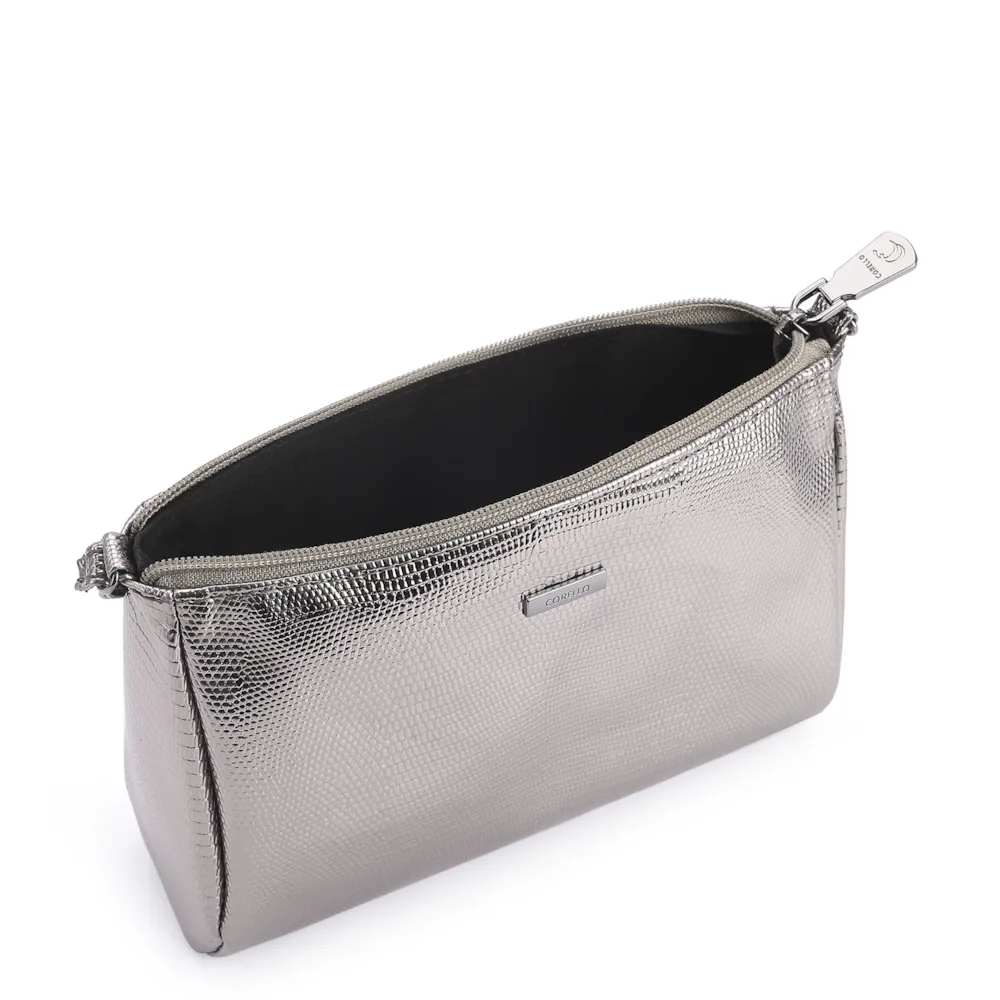 Bolsa Transversal Alt Lezard Prata - imagem 5