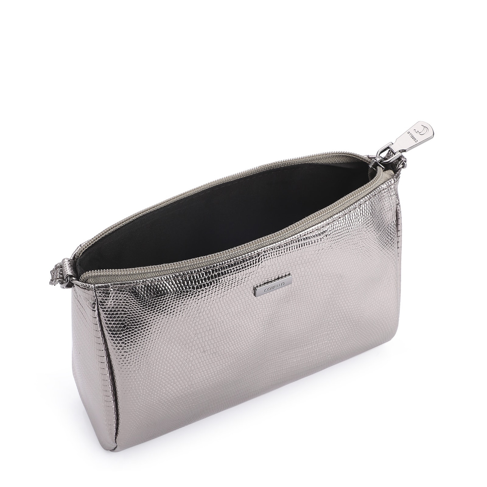Bolsa Transversal Alt Lezard Prata