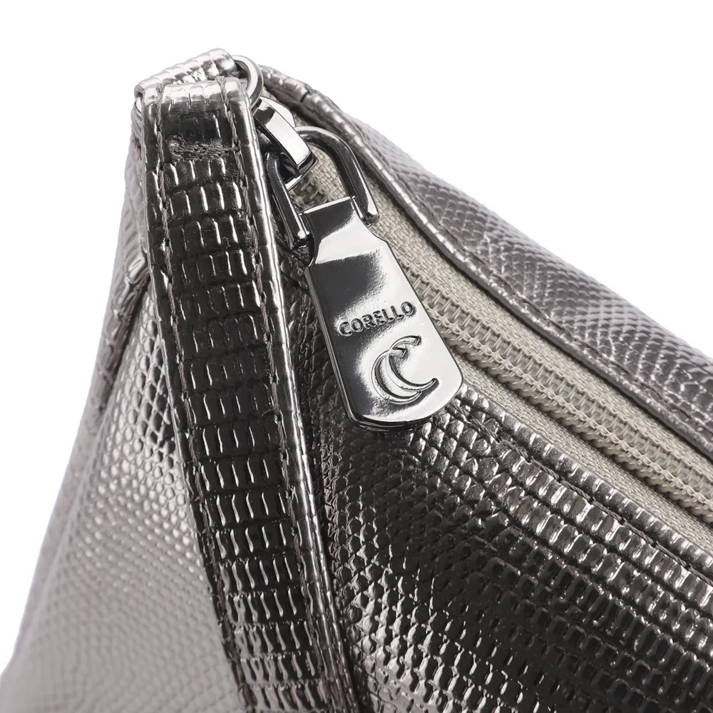 Bolsa Transversal Alt Lezard Prata - imagem 6