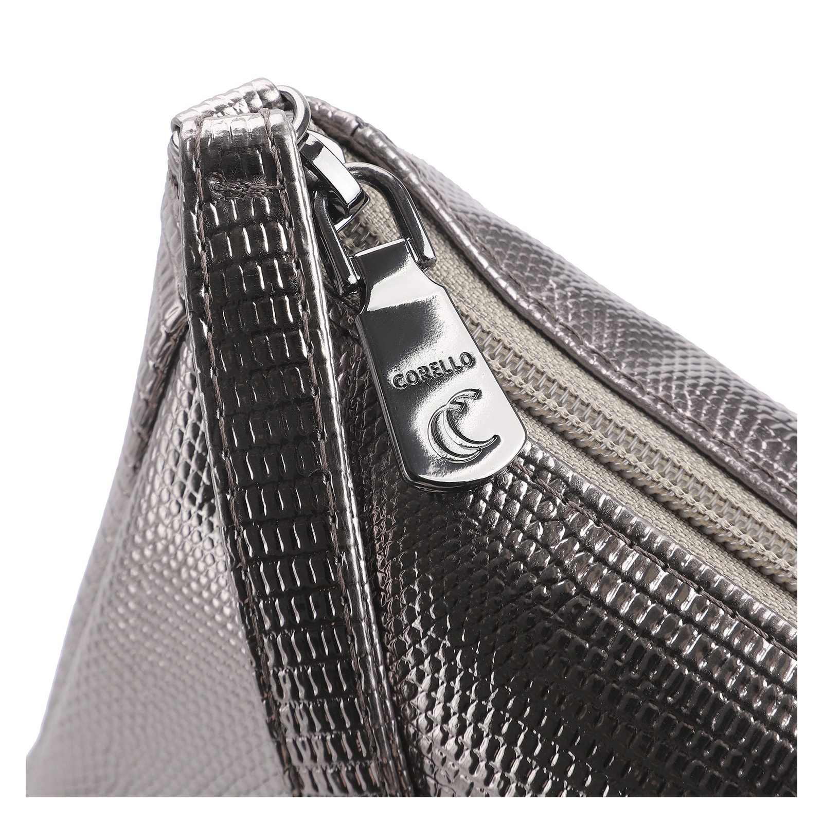 Bolsa Transversal Alt Lezard Prata