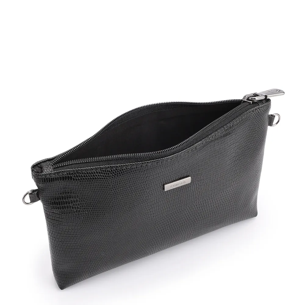 Bolsa Transversal Alt Lezard Preto - imagem 4