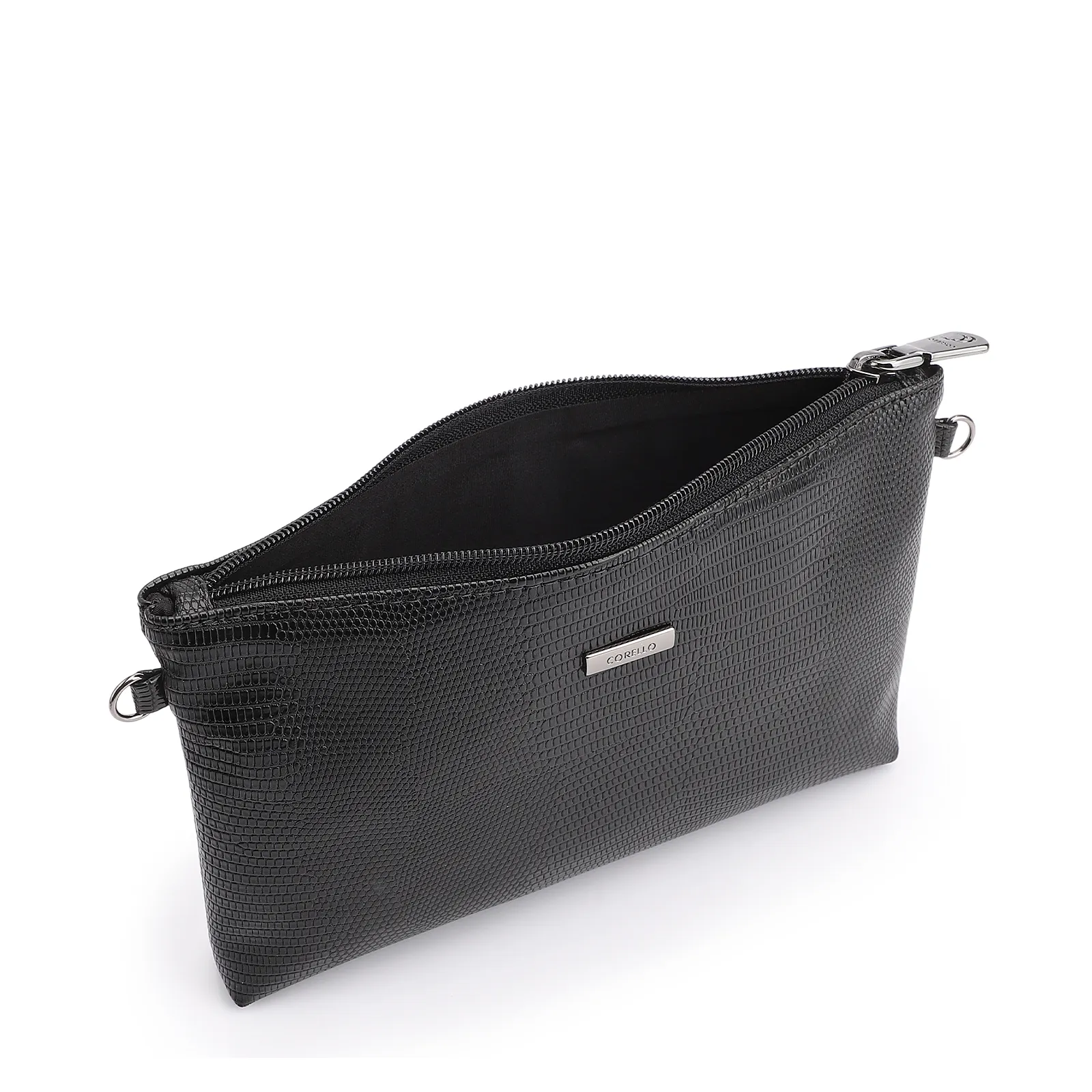 Bolsa Transversal Alt Lezard Preto