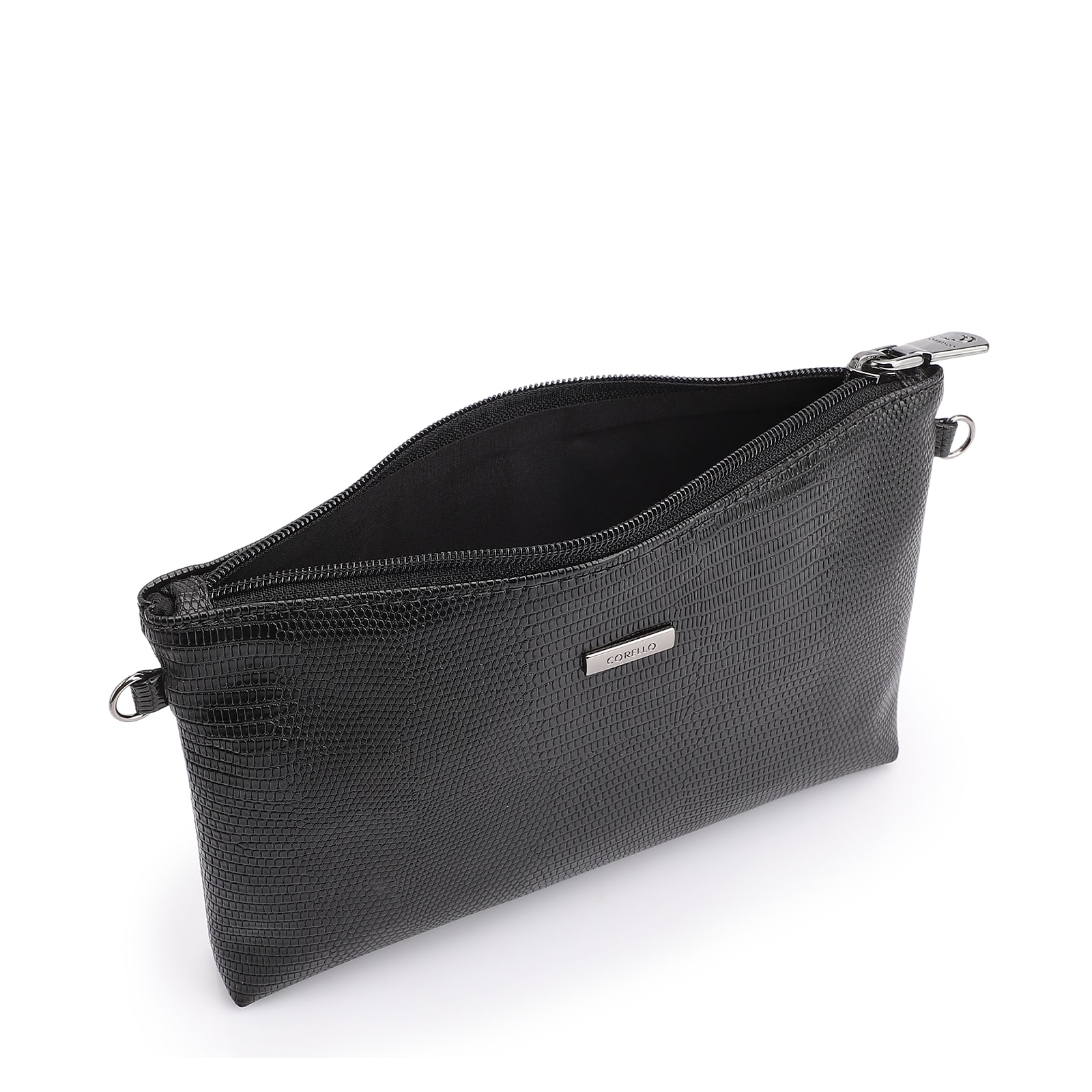 Bolsa Transversal Alt Lezard Preto