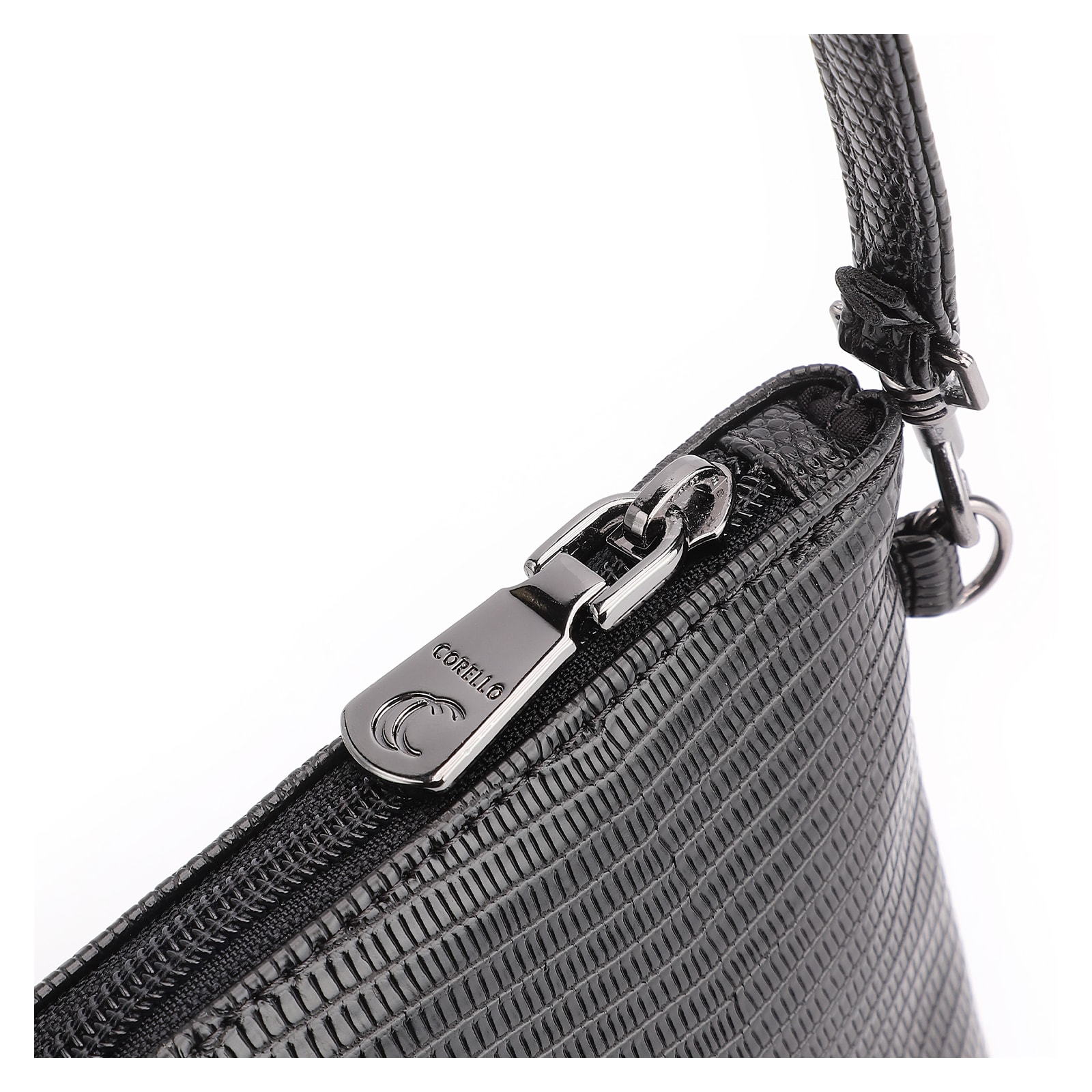 Bolsa Transversal Alt Lezard Preto