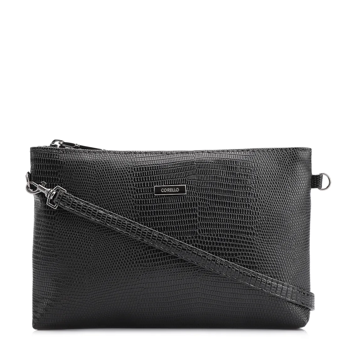 Bolsa Transversal Alt Lezard Preto