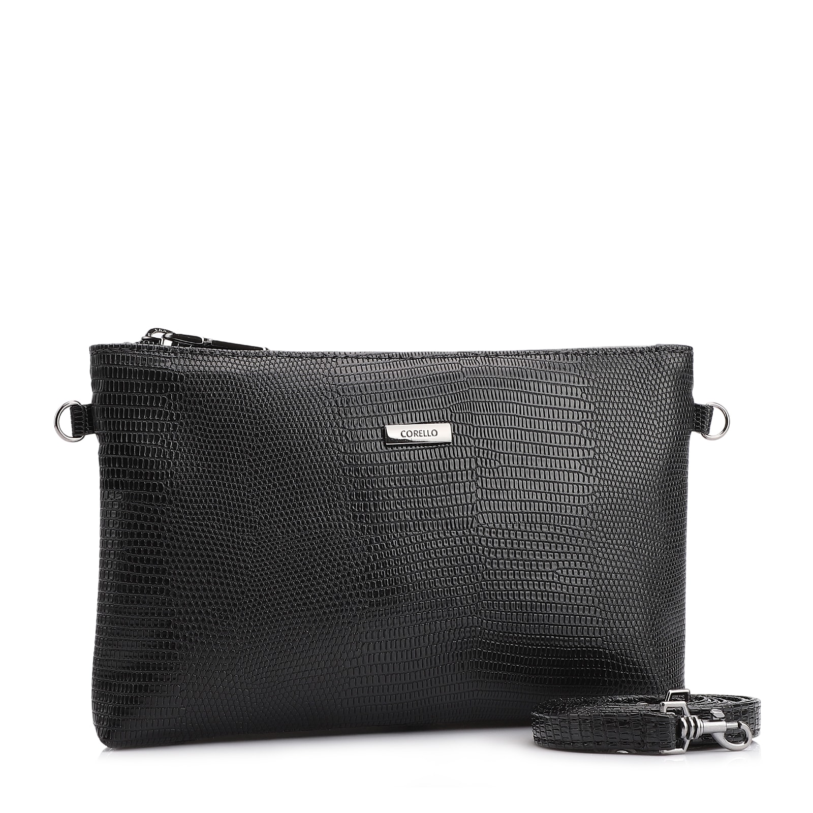 Bolsa Transversal Alt Lezard Preto