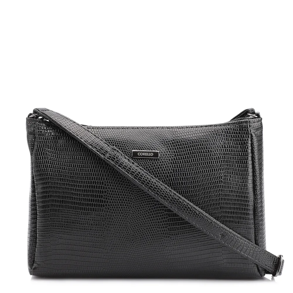 Bolsa Transversal Alt Lezard Preto