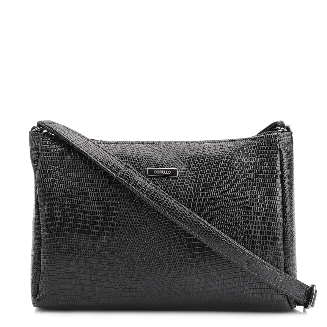 Bolsa Transversal Alt Lezard Preto