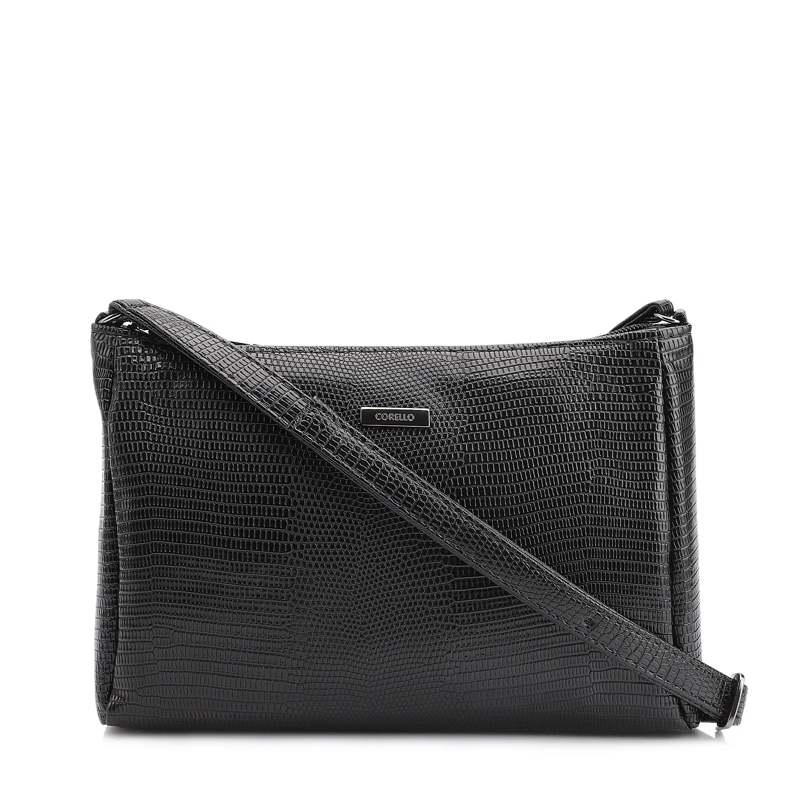 Bolsa Transversal Alt Lezard Preto