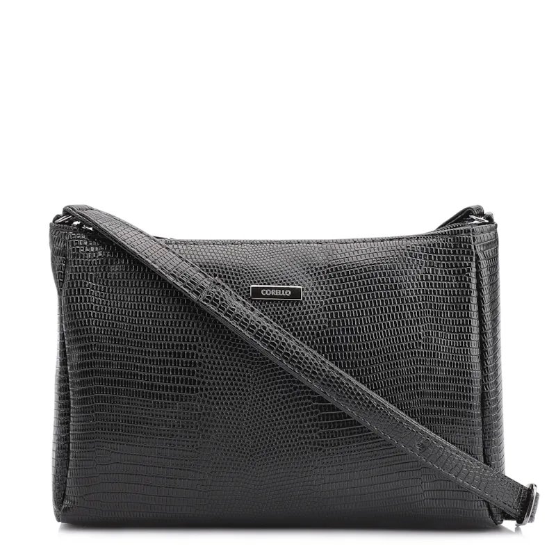Bolsa Transversal Alt Lezard Preto