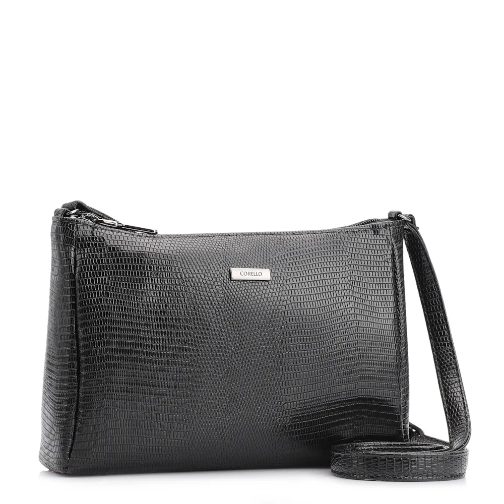 Bolsa Transversal Alt Lezard Preto - imagem 3