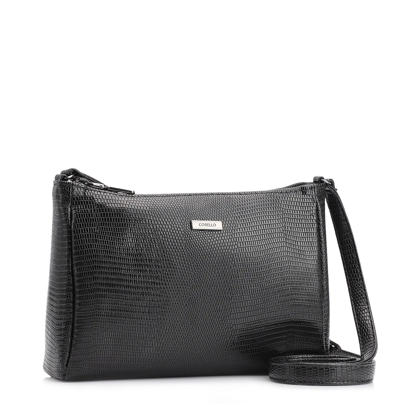 Bolsa Transversal Alt Lezard Preto