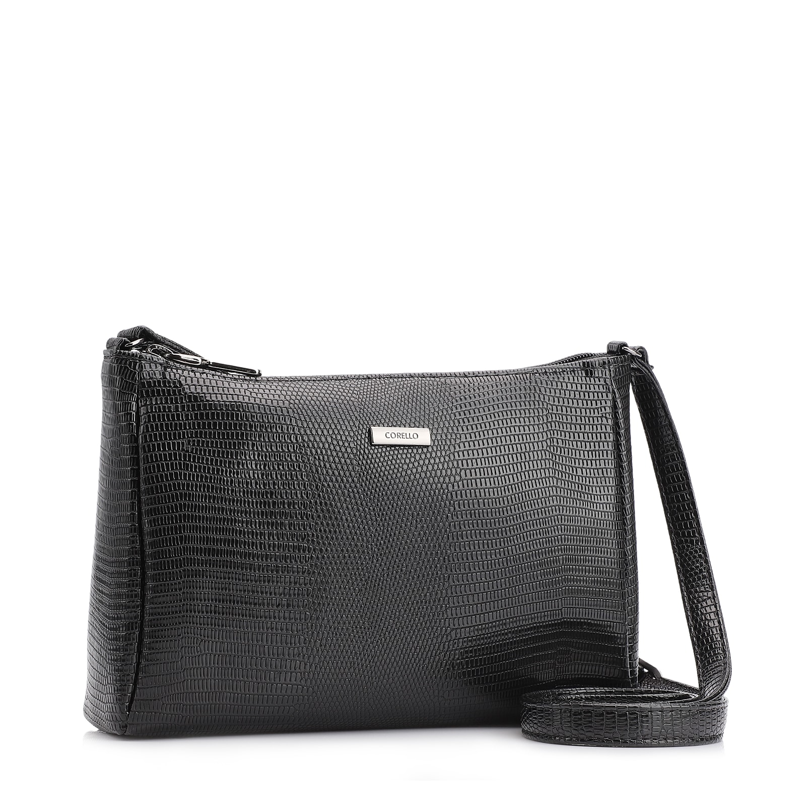 Bolsa Transversal Alt Lezard Preto
