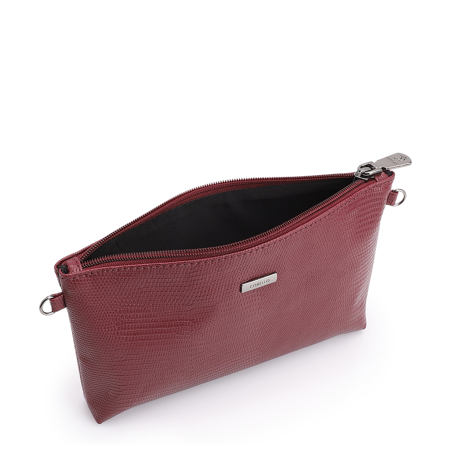 Bolsa Transversal Alt Lezard Vinho