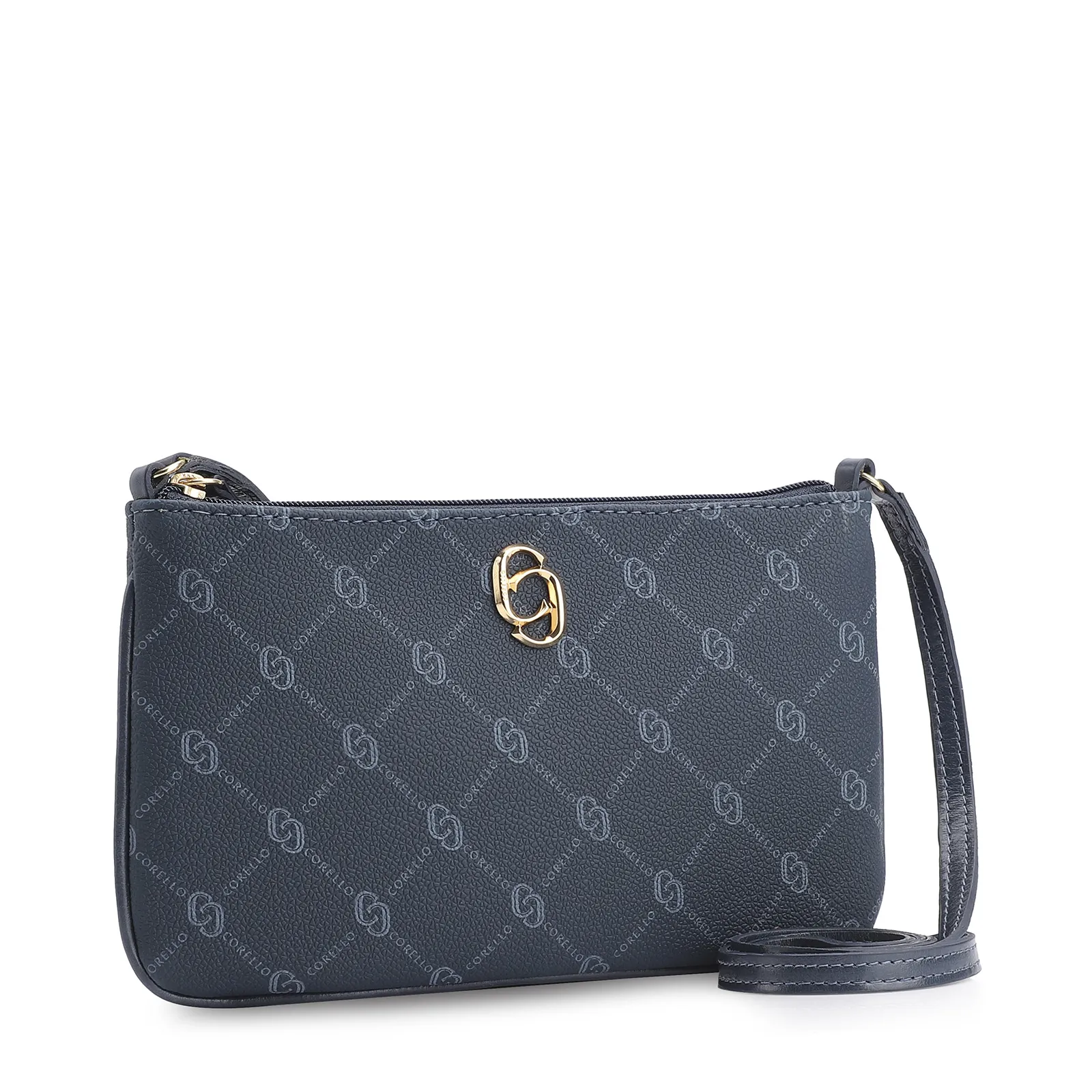 Bolsa Transversal Alt Monograma Azul