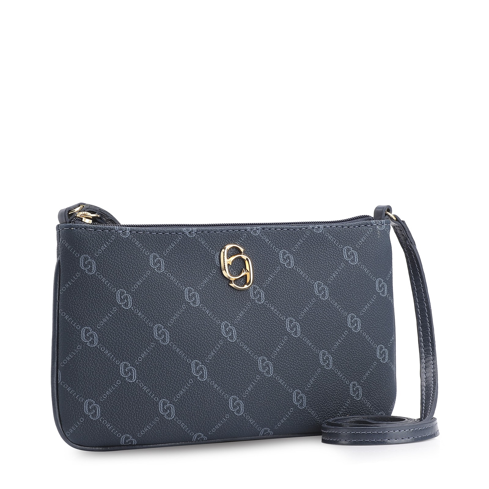 Bolsa Transversal Alt Monograma Azul