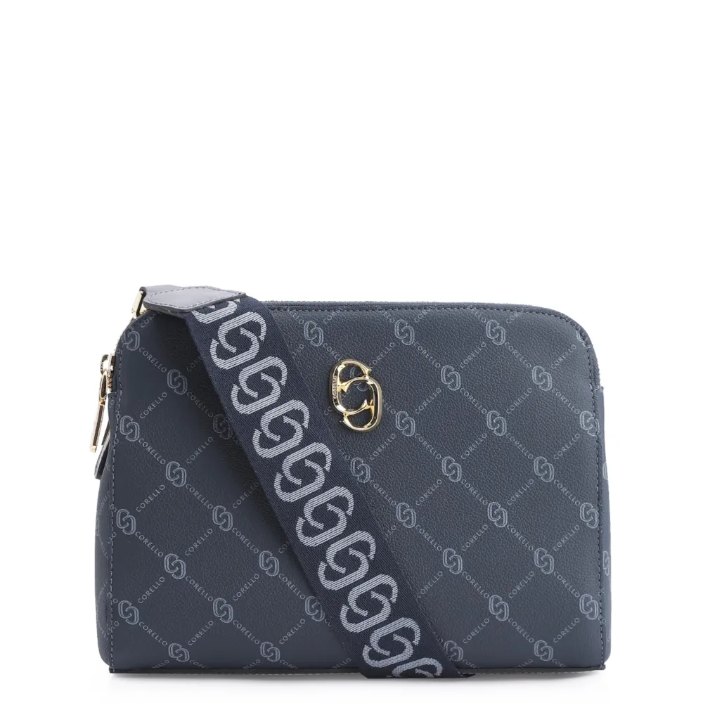 Bolsa Transversal Alt Monograma Azul