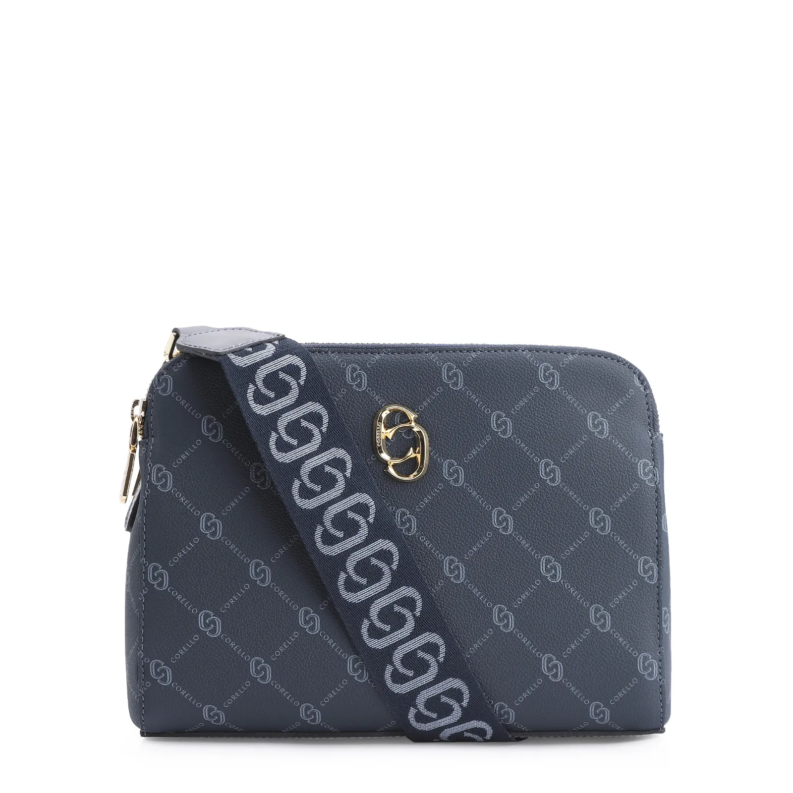 Bolsa Transversal Alt Monograma Azul