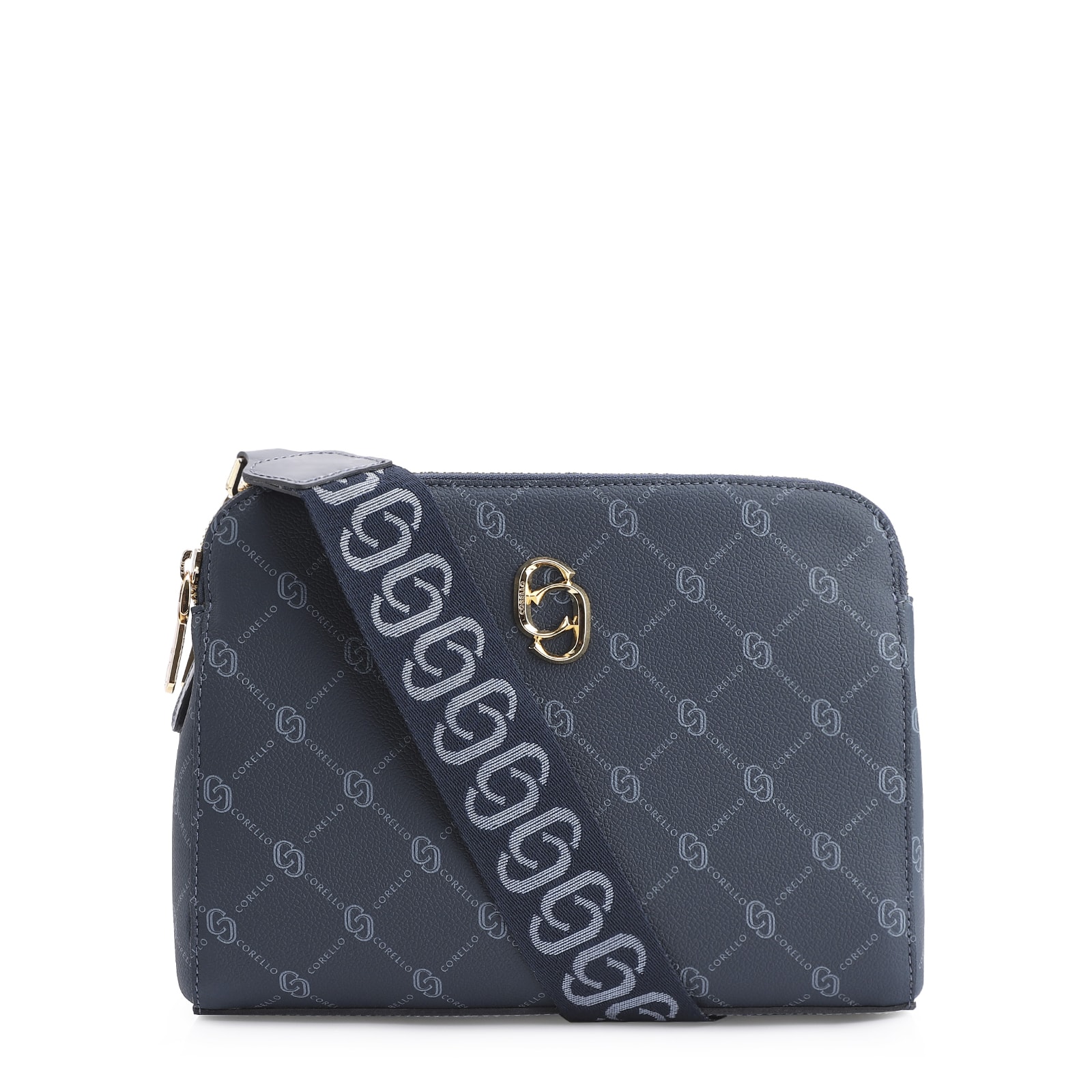 Bolsa Transversal Alt Monograma Azul