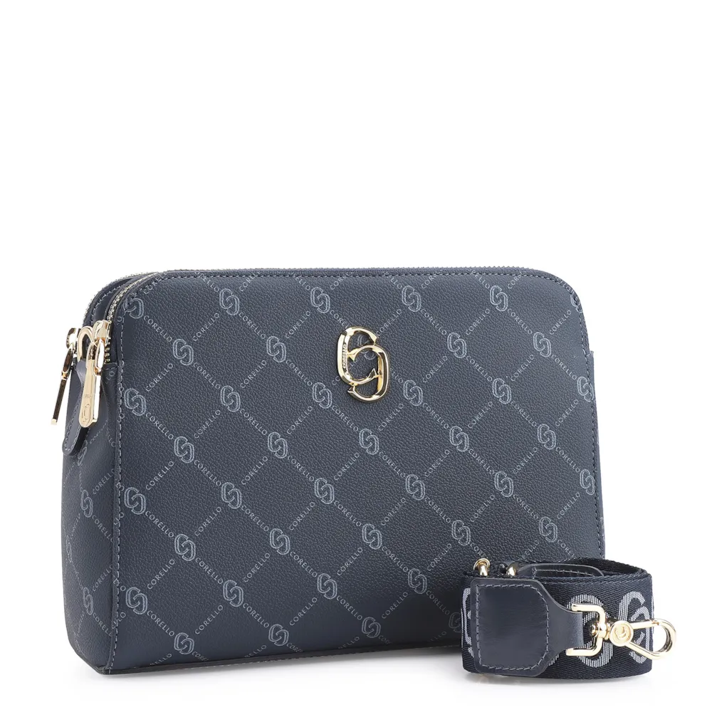 Bolsa Transversal Alt Monograma Azul - imagem 2