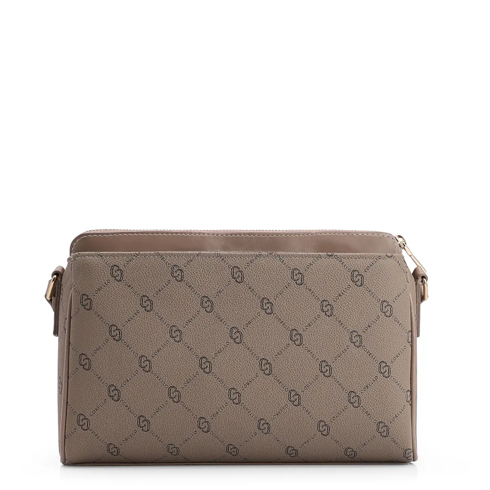 Bolsa Transversal Alt Monograma Couro Bege - imagem 3