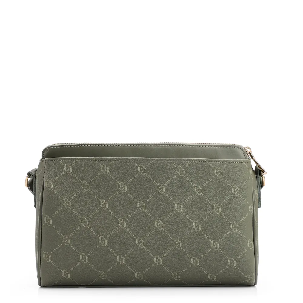 Bolsa Transversal Alt Monograma Couro Verde - imagem 3