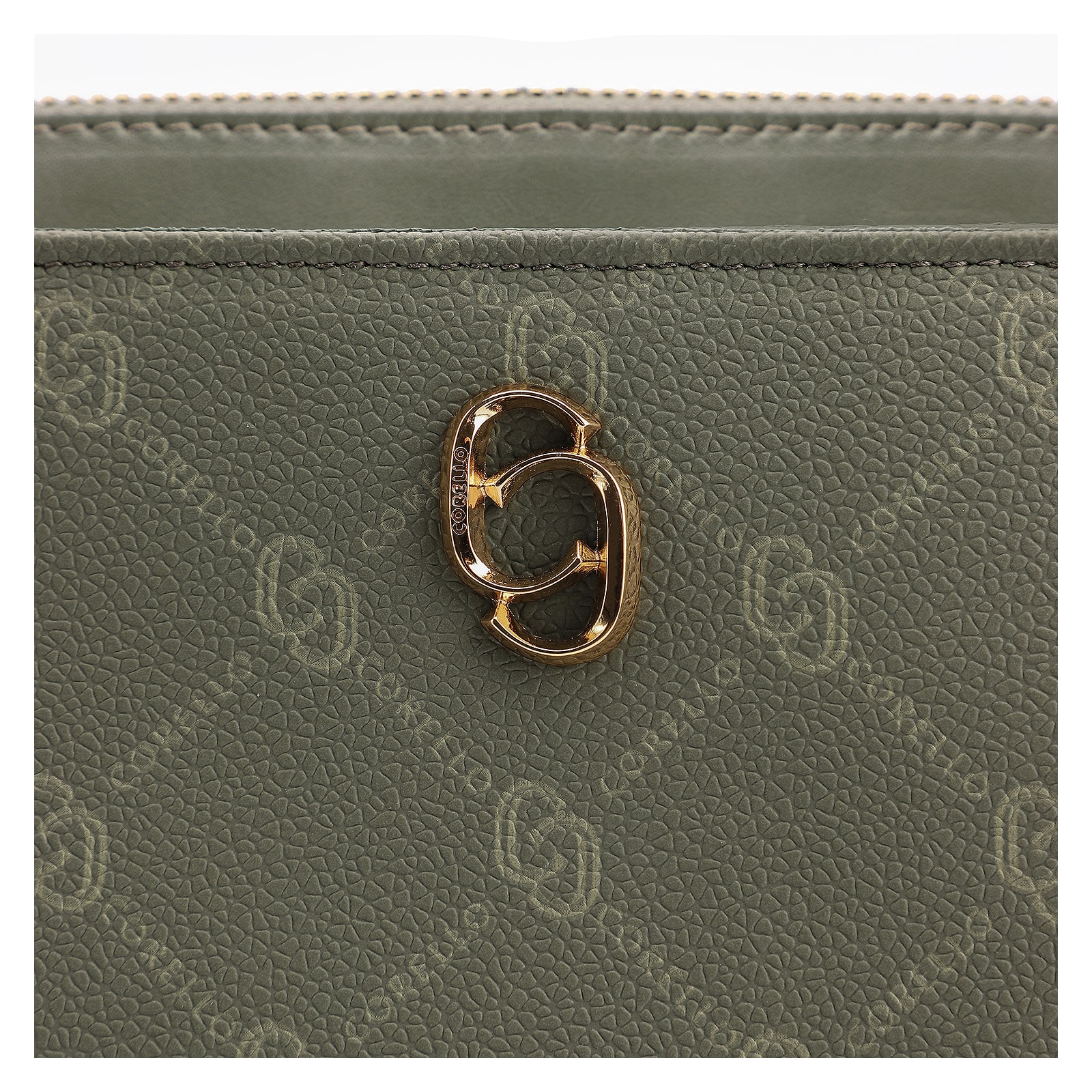 Bolsa Transversal Alt Monograma Couro Verde