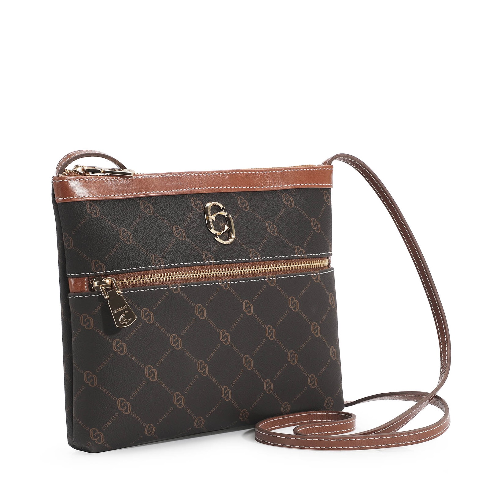 Bolsa Transversal Alt Monograma Marrom
