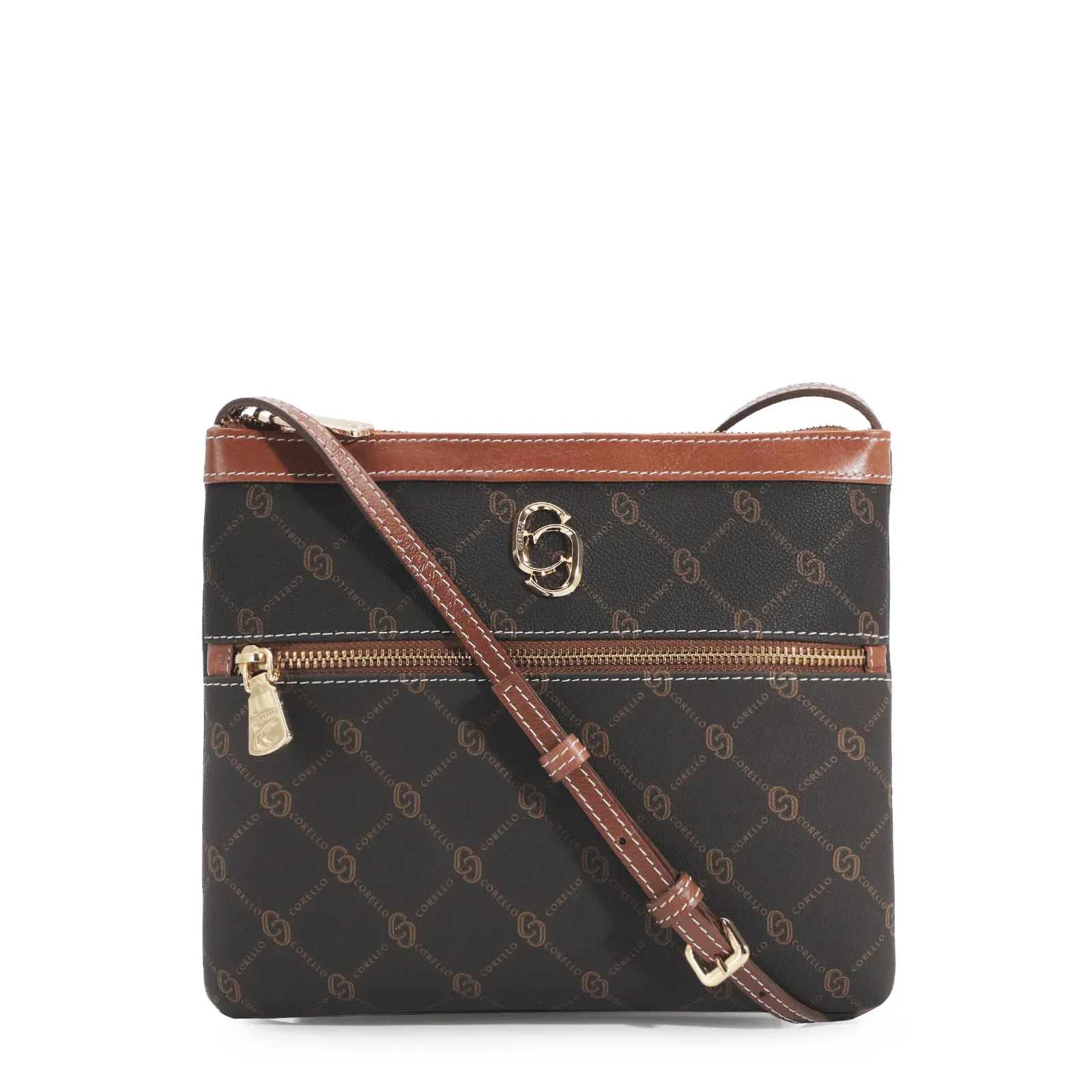 Bolsa Transversal Alt Monograma Marrom