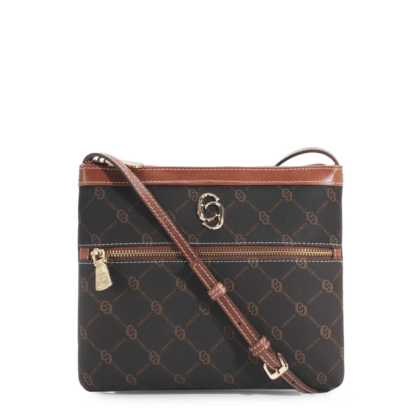 Bolsa Transversal Alt Monograma Marrom