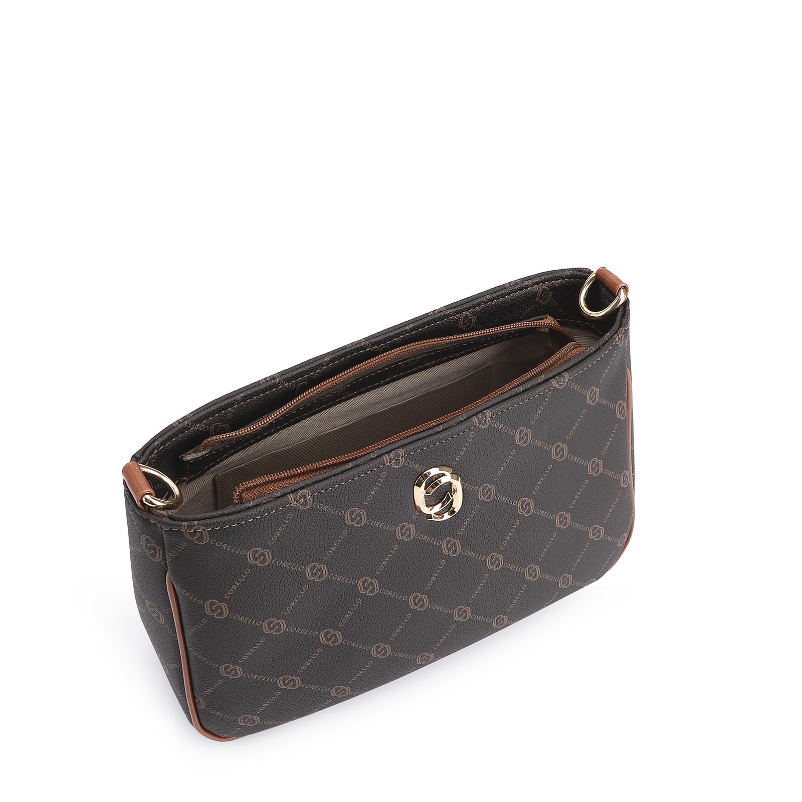 Bolsa Transversal Alt Monograma Marrom