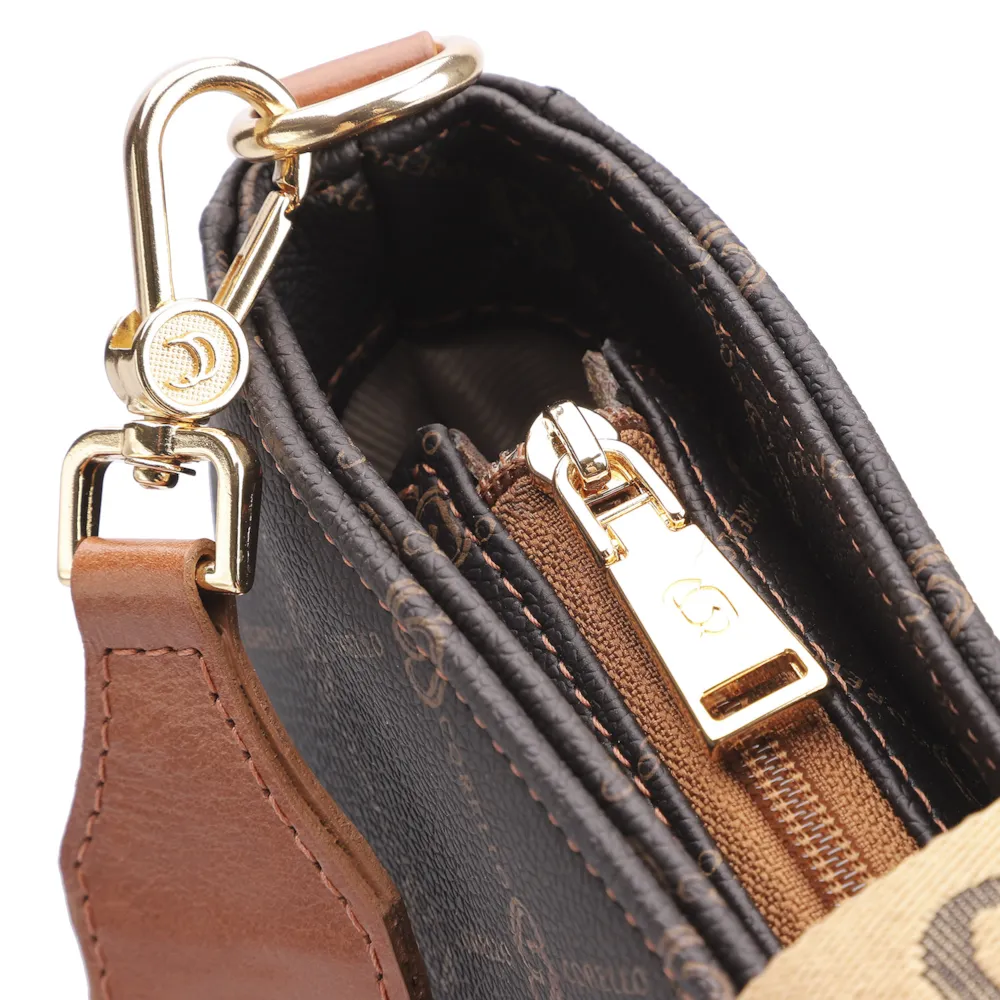 Bolsa Transversal Alt Monograma Marrom - imagem 5