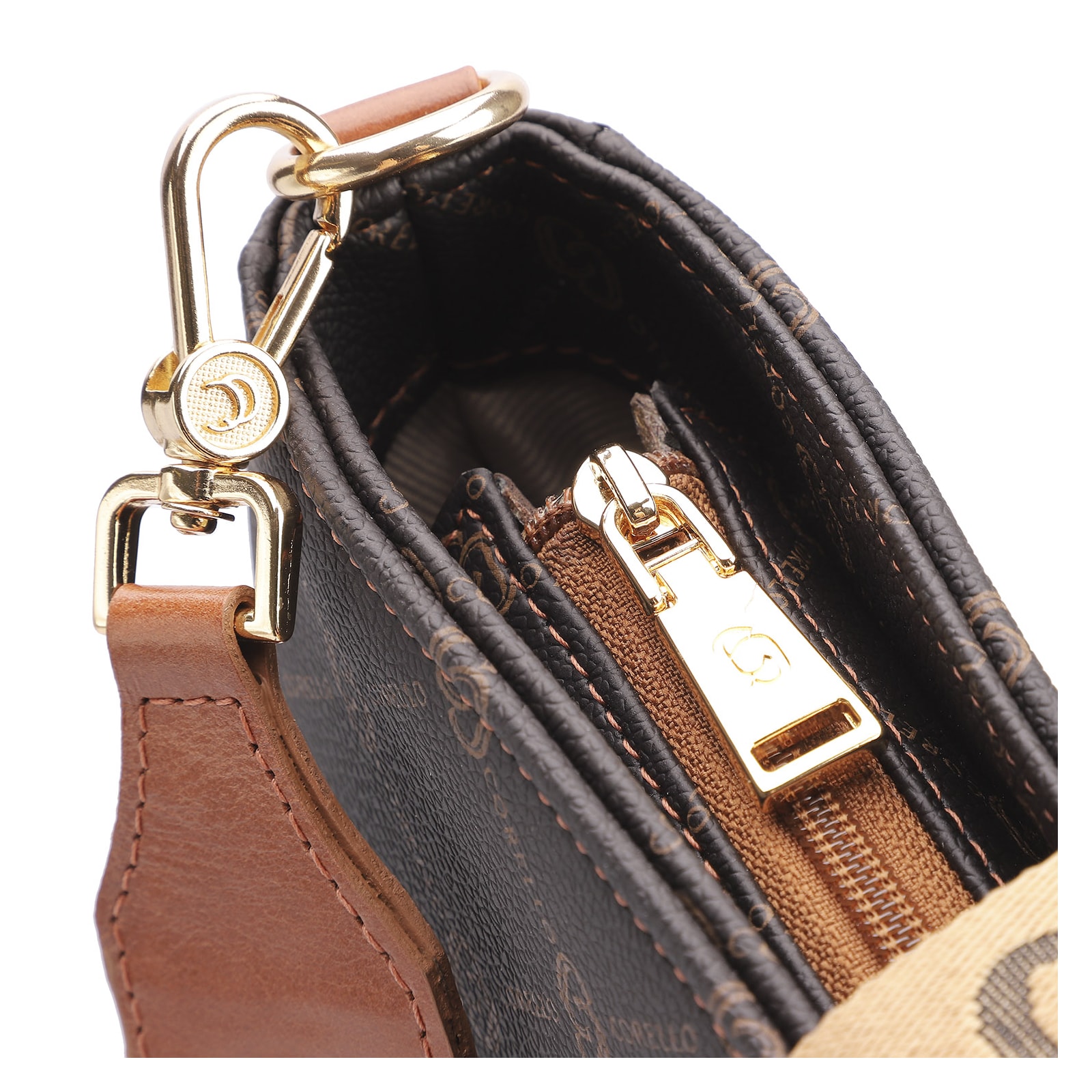 Bolsa Transversal Alt Monograma Marrom