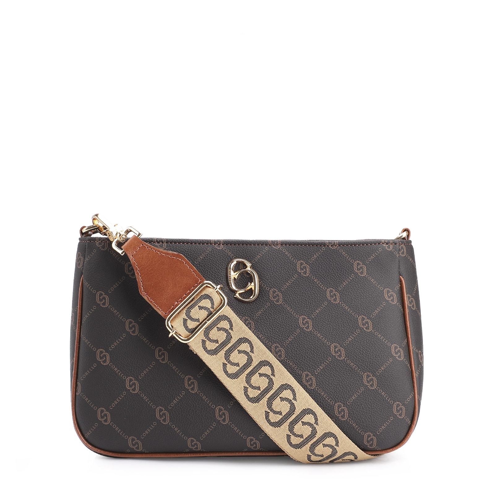 Bolsa Transversal Alt Monograma Marrom