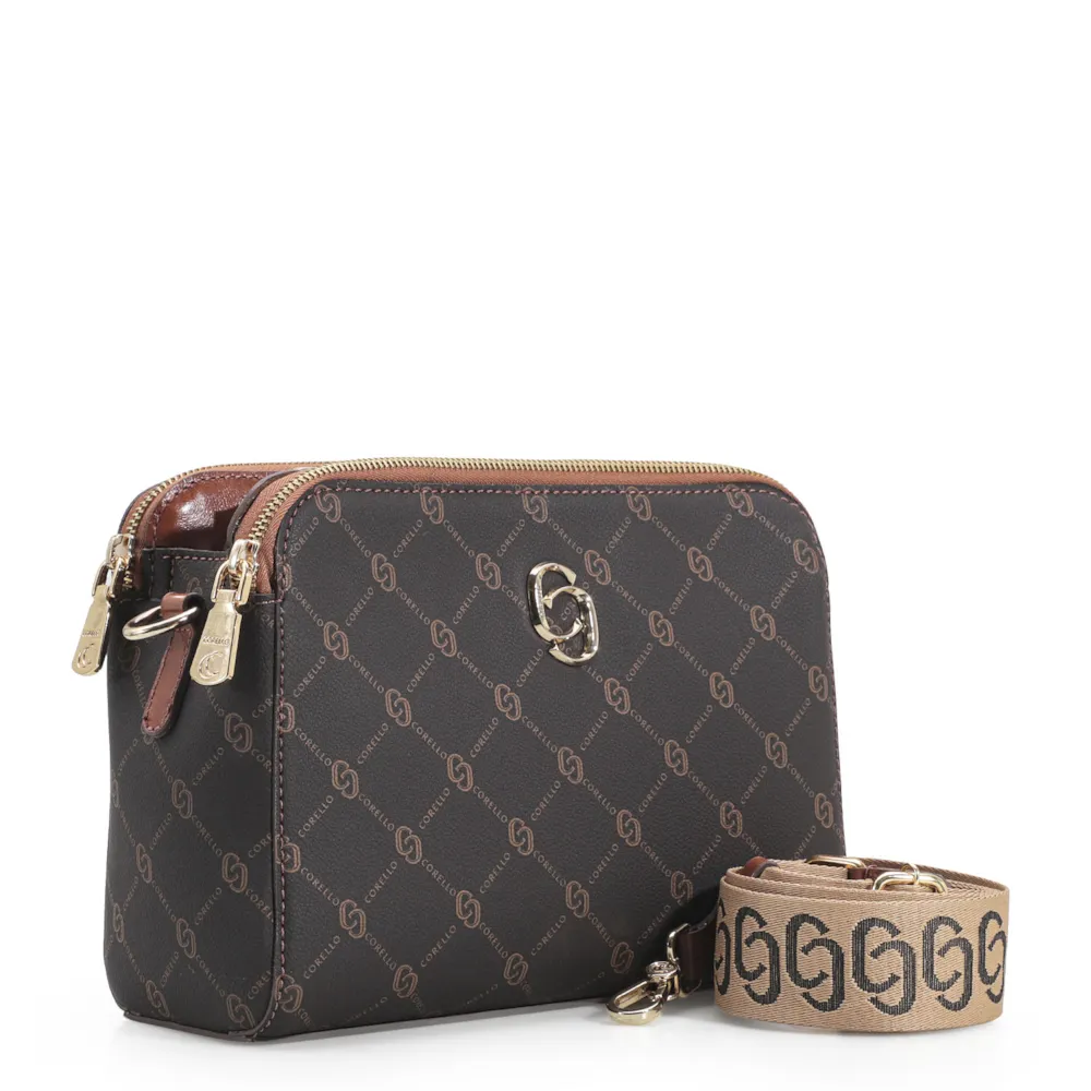 Bolsa Transversal Alt Monograma Marrom - imagem 3