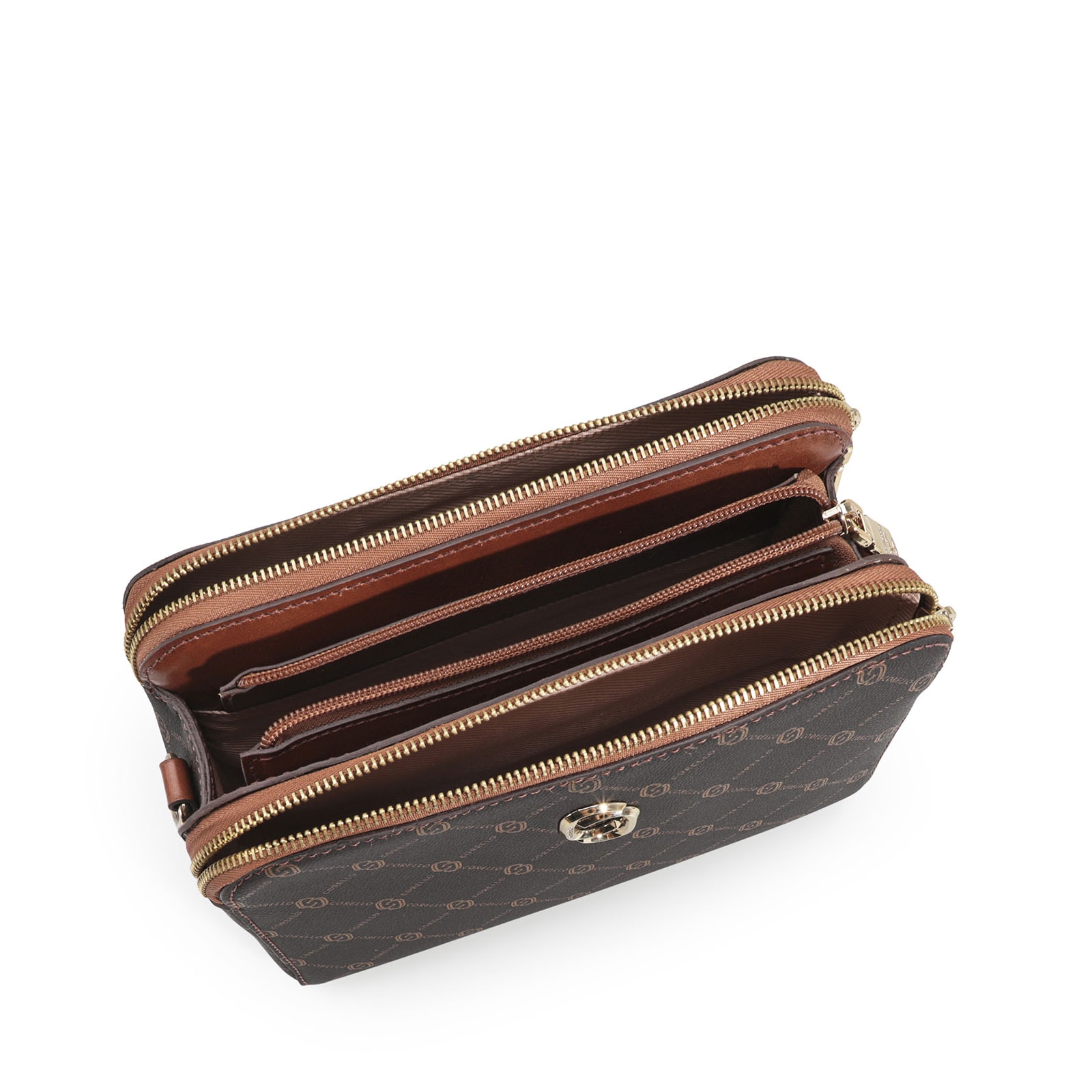 Bolsa Transversal Alt Monograma Marrom