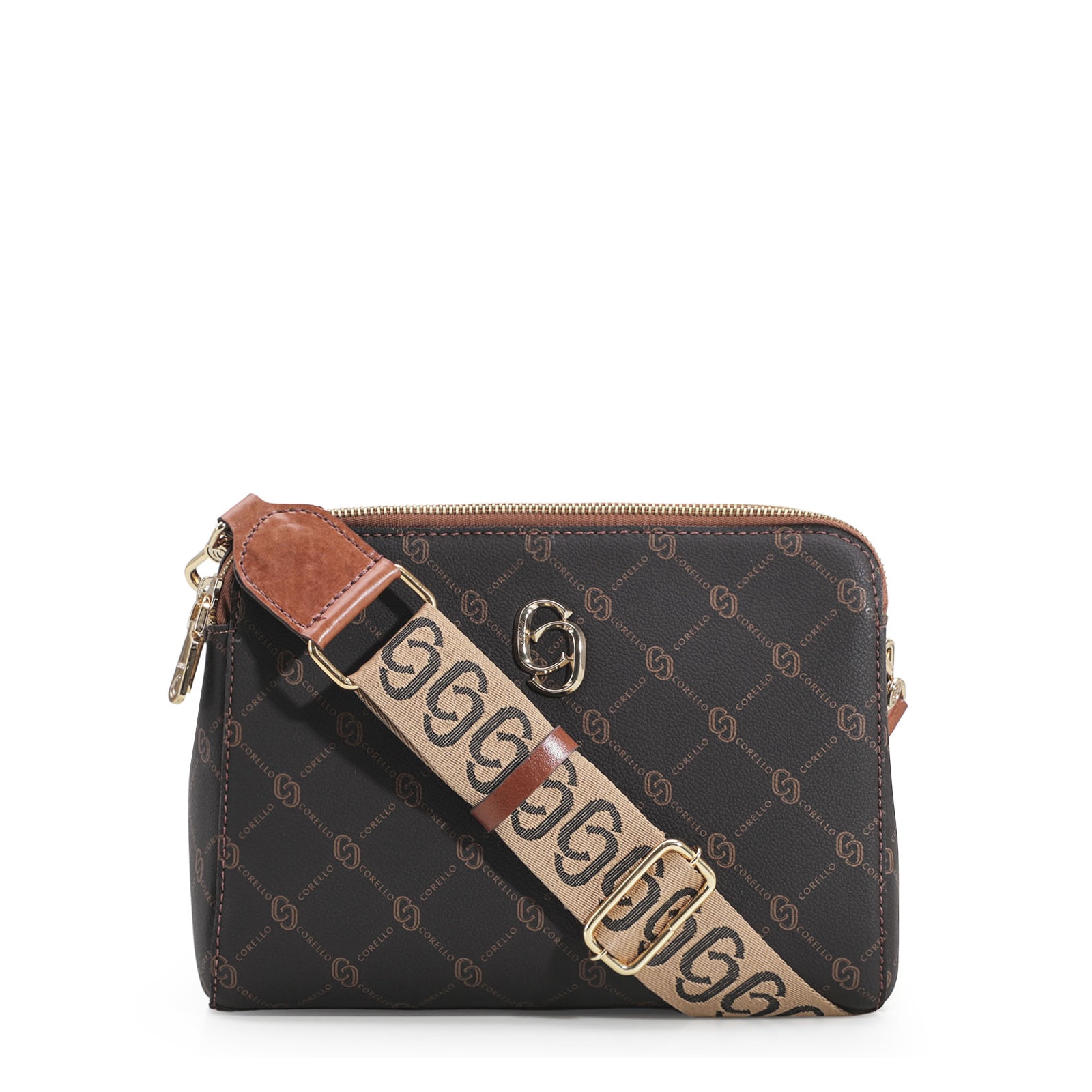 Bolsa Transversal Alt Monograma Marrom