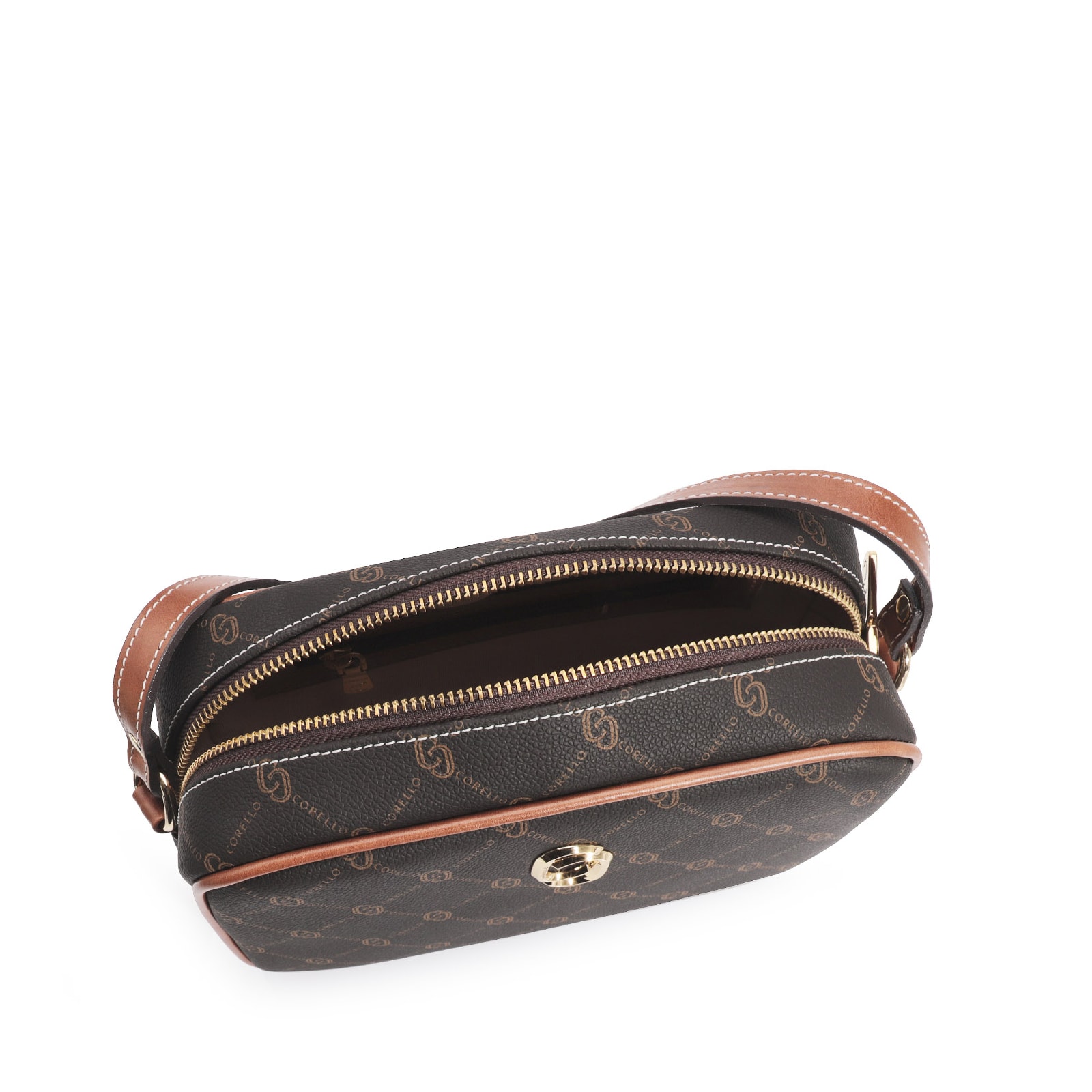 Bolsa Transversal Alt Monograma Marrom