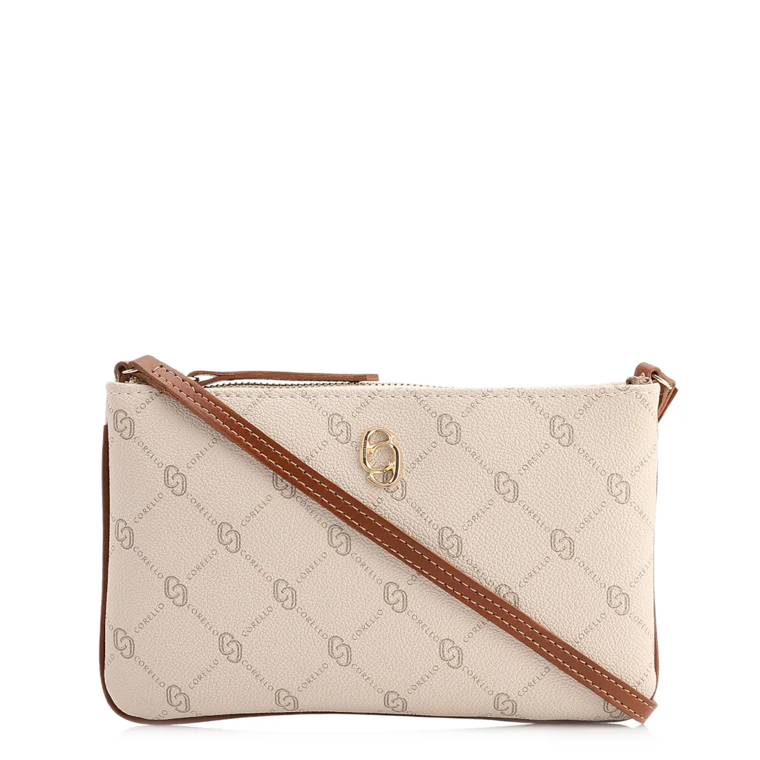 Bolsa Transversal Alt Monograma Off White