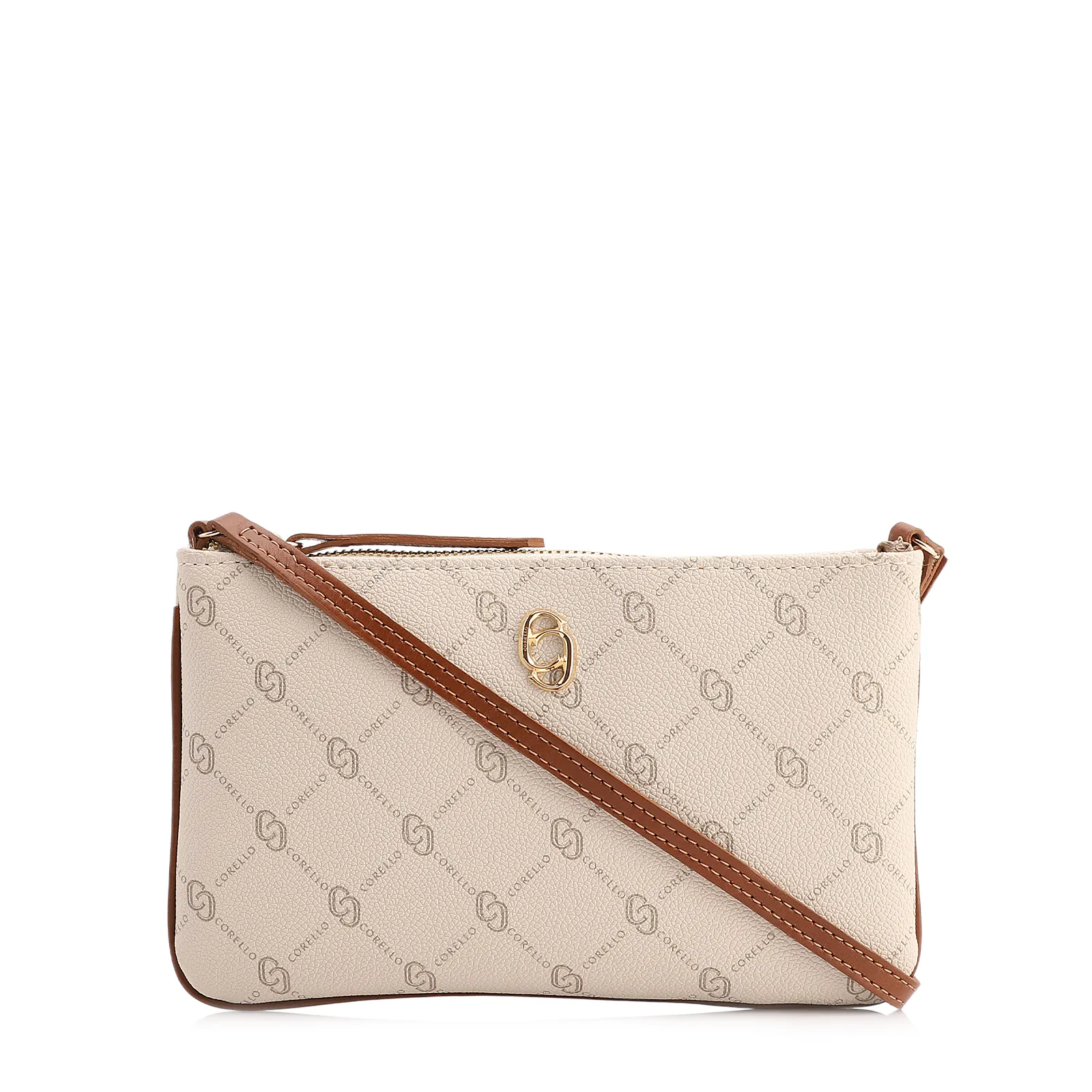 Bolsa Transversal Alt Monograma Off White