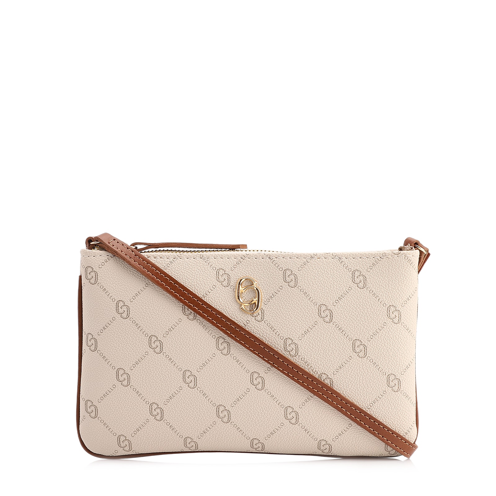 Bolsa Transversal Alt Monograma Off White