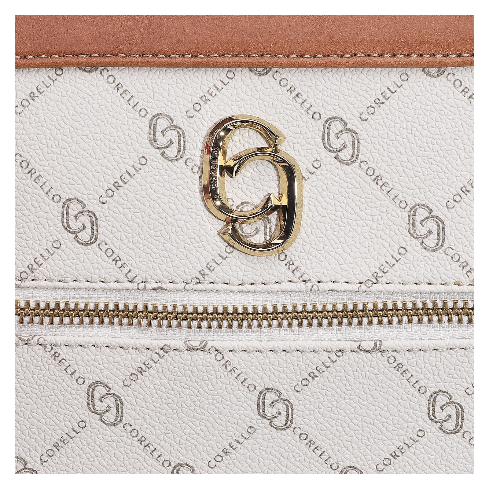 Bolsa Transversal Alt Monograma Off White