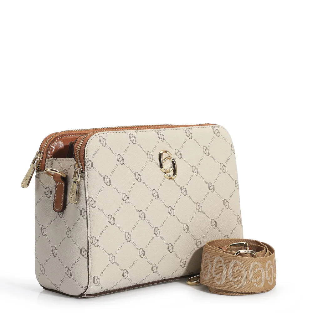 Bolsa Transversal Alt Monograma Off White - imagem 3