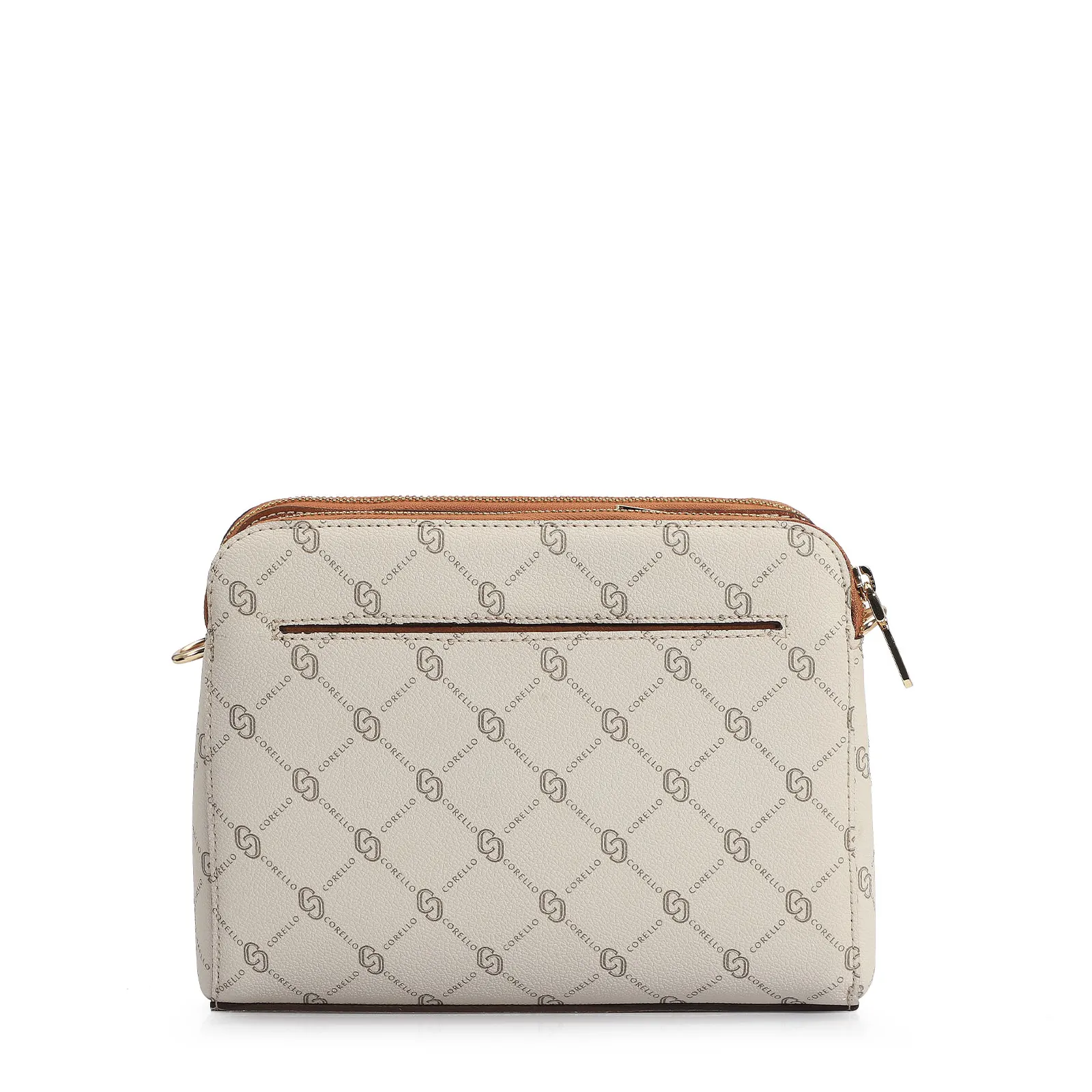 Bolsa Transversal Alt Monograma Off White