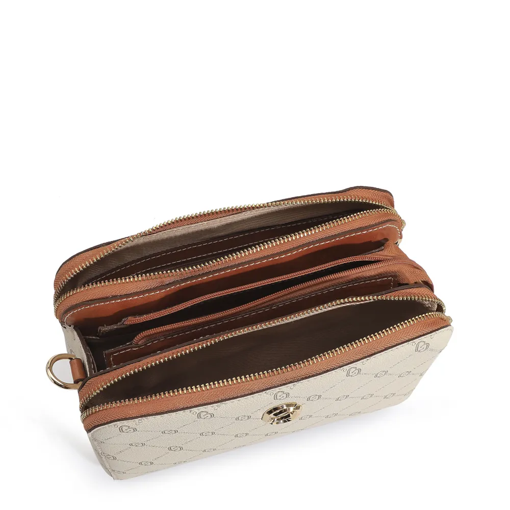 Bolsa Transversal Alt Monograma Off White - imagem 5