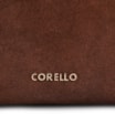 Bolsa Transversal Argola Couro Camurça/Couro Marrom Escuro - imagem 6